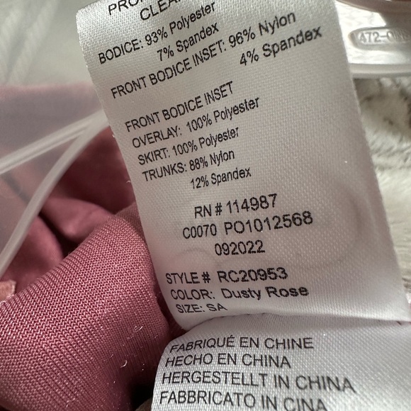 EUC Revolution dance wear “Three words” style RC20953 - Size AS (adult small) - Picture 8 of 8